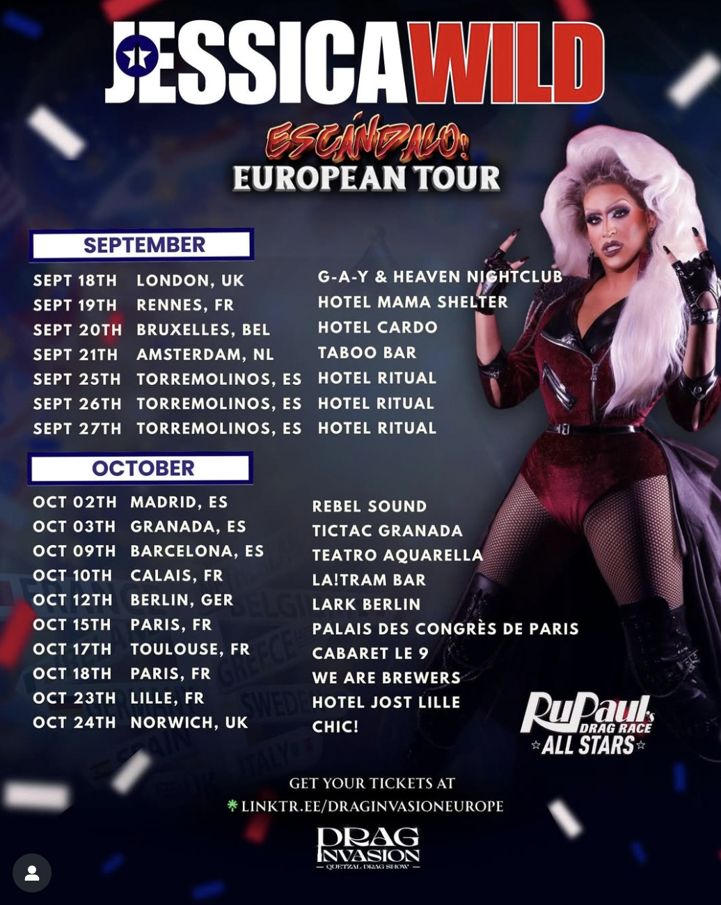 jessica wild tour europa